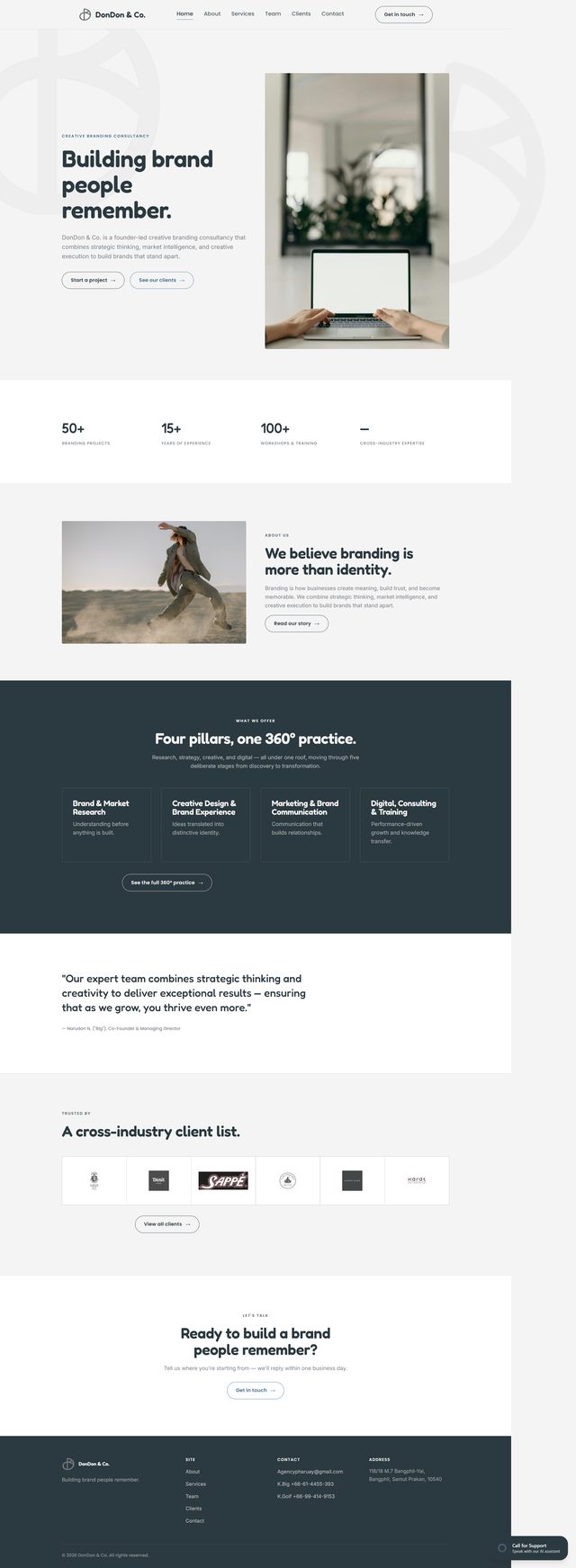 DonDon & Co. homepage